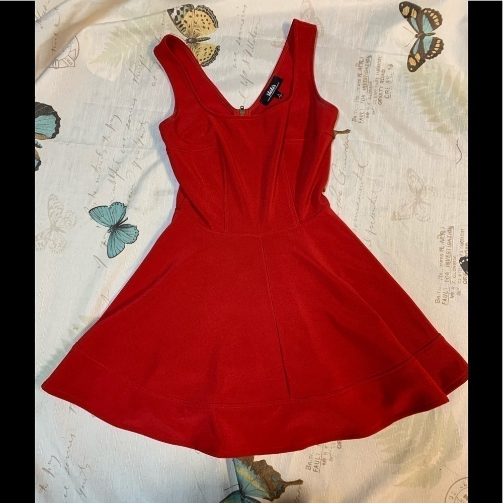 Lulus Home Before Daylight Red dress